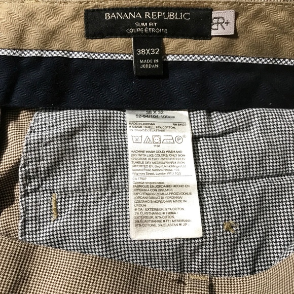 BANANA REPUBLIC MEN'S SLIM FIT DRESS PANTS SIZE 38 X 32 - Picture 5 of 6
